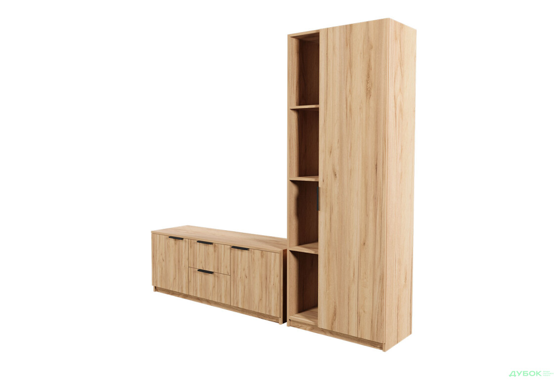 Изображение 3 - Гостиная Viant ВТ-4 с пеналом і стеллажом 200 см, дуб тахо