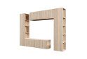Зображення 2 - Вітальня Viant ВТ-1 з тумбою і пеналом з полицями 220 см, дуб сонома