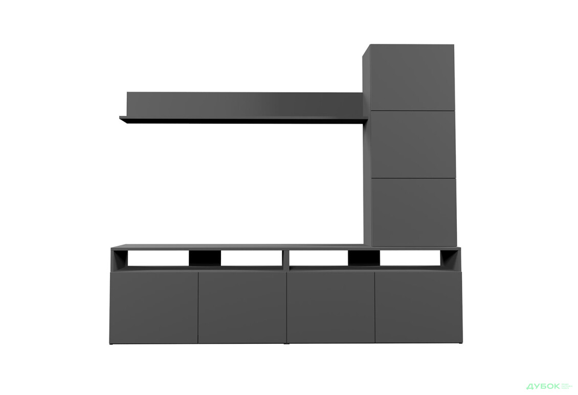 Изображение 3 - Гостиная Viant ВТ-3 с надставкой и полками 180 см, антрацит