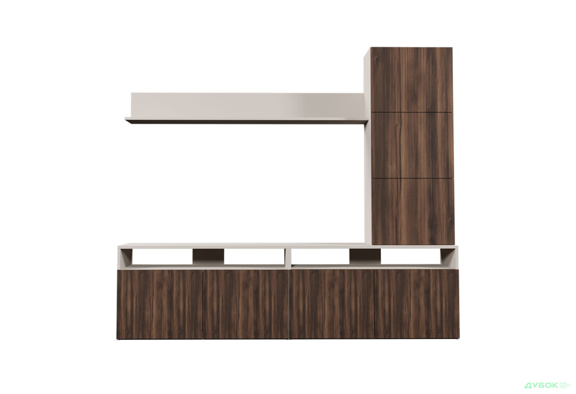 Изображение 3 - Гостиная Viant ВТ-3 с надставкой и полками 180 см, дуб крафт белый