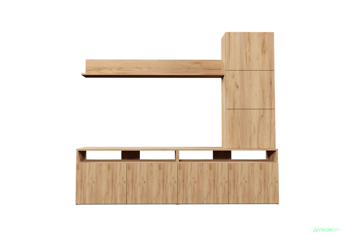 Изображение 3 - Гостиная Viant ВТ-3 с надставкой и полками 180 см, дуб тахо