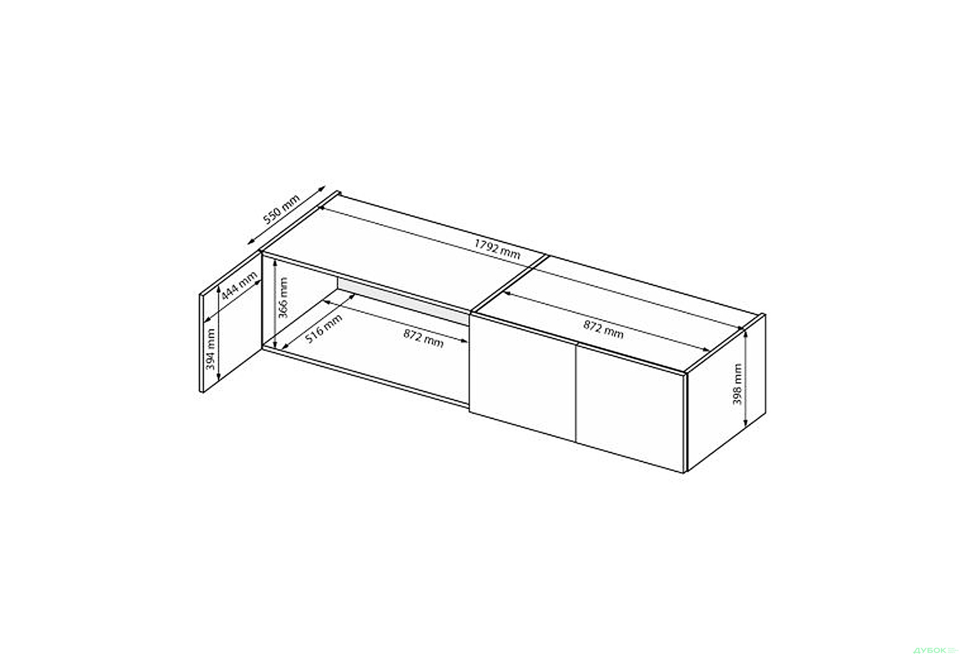 Изображение 3 - Антресоль МироМарк Мила 4-дверная 179.2 см, белый глянец