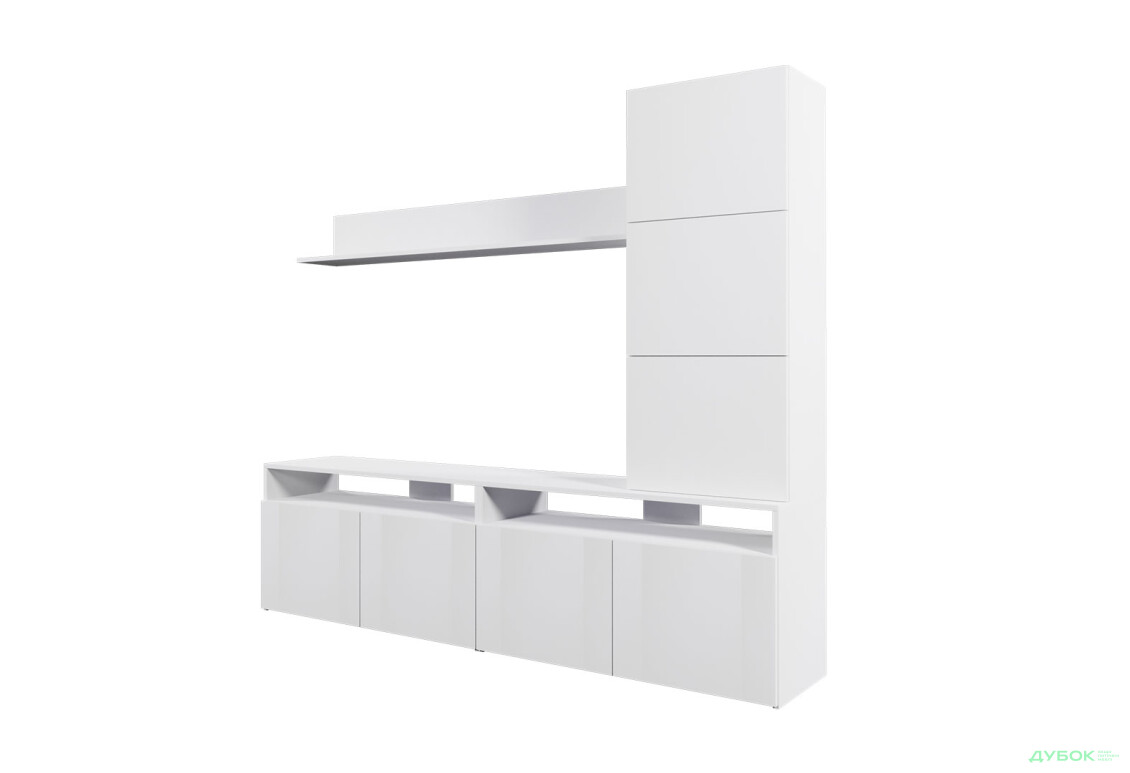 Изображение 3 - Гостиная Viant ВТ-3 с надставкой и полками 200 см, белая
