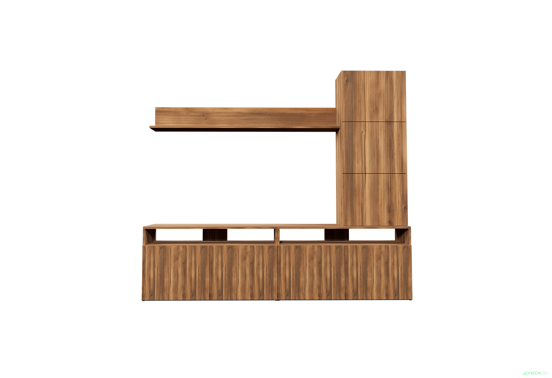 Изображение 2 - Гостиная Viant ВТ-3 с надставкой и полками 200 см, янтарь