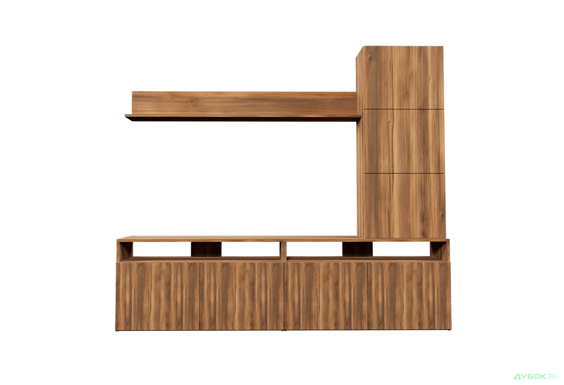 Изображение 2 - Гостиная Viant ВТ-3 с надставкой и полками 200 см, янтарь