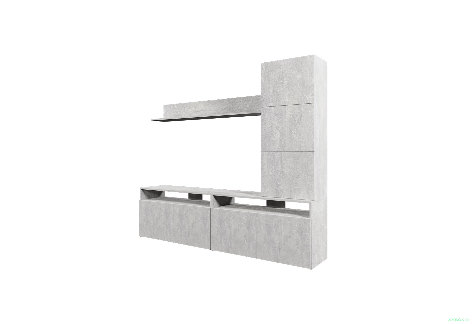 Изображение 2 - Гостиная Viant ВТ-3 с надставкой и полками 200 см, индастриал