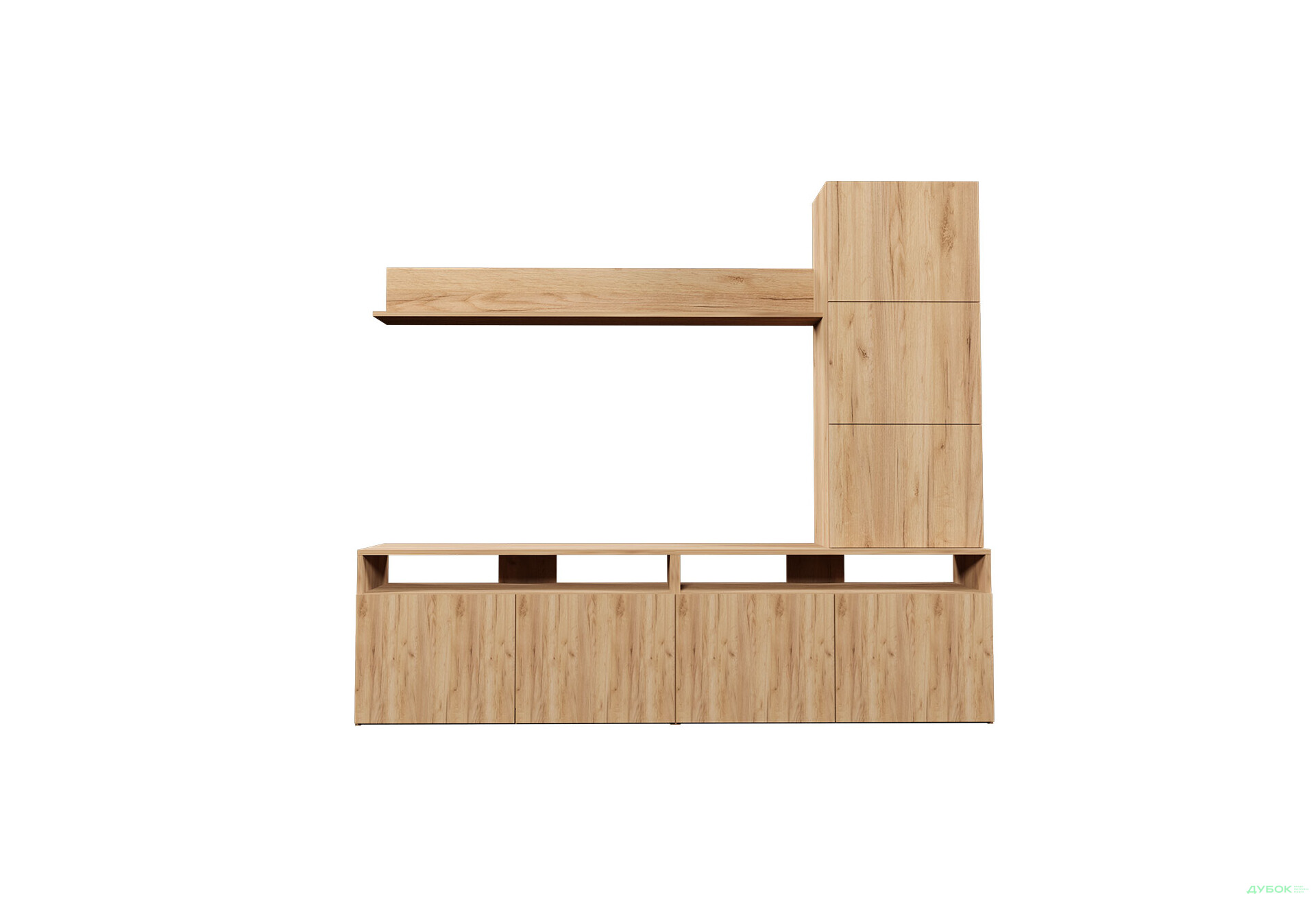 Изображение 3 - Гостиная Viant ВТ-3 с надставкой и полками 200 см, дуб тахо