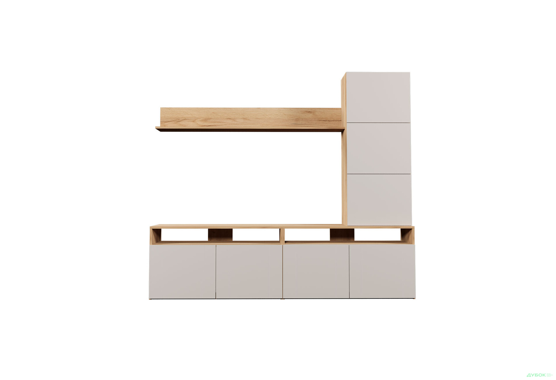 Изображение 3 - Гостиная Viant ВТ-3 с надставкой и полками 200 см, дуб тахо / кашемир