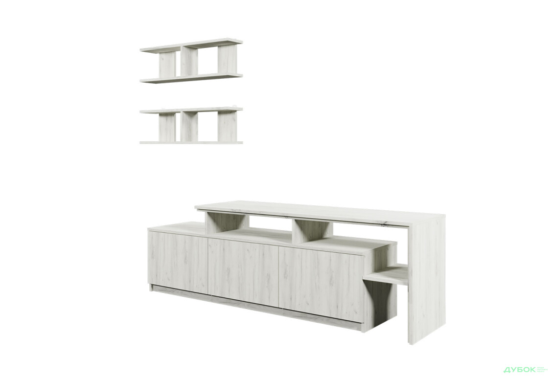 Изображение 3 - Гостиная Viant ВТ-5 с полками, тумба 160 см, дуб крафт белый