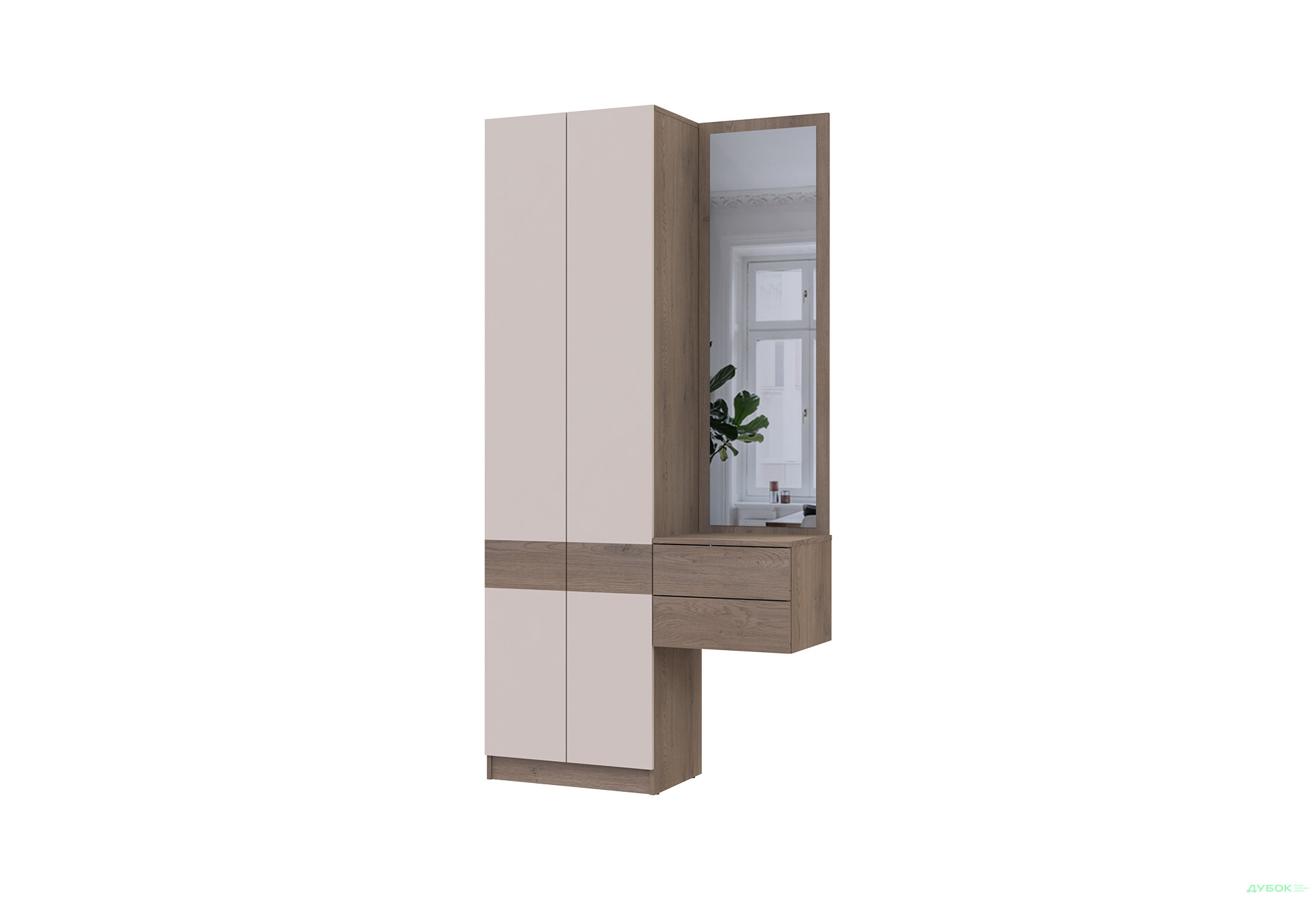 Зображення 1 - Передпокій Сола Doros з шафою 105 см, канноло / кашемір