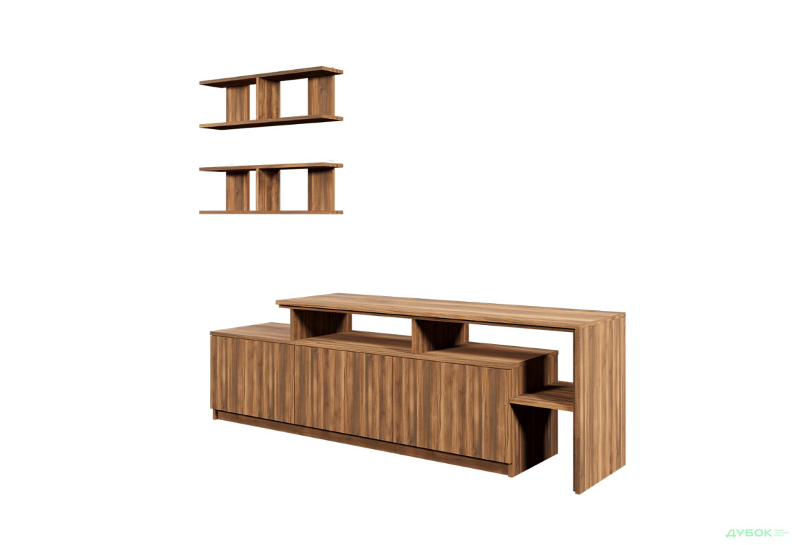 Изображение 3 - Гостиная Viant ВТ-5 с полками, тумба 180 см, янтарь