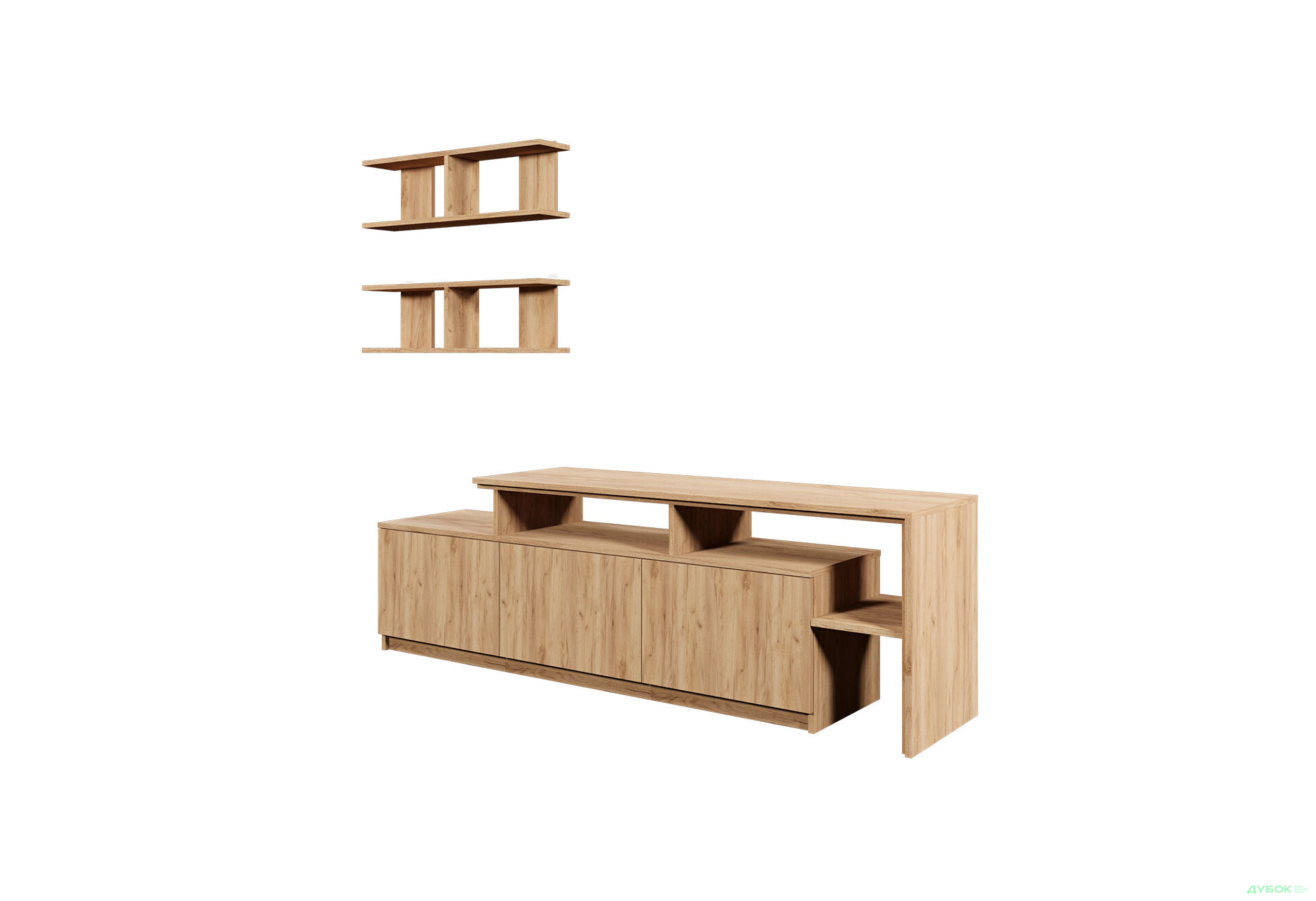 Изображение 2 - Гостиная Viant ВТ-5 с полками, тумба 180 см, дуб тахо