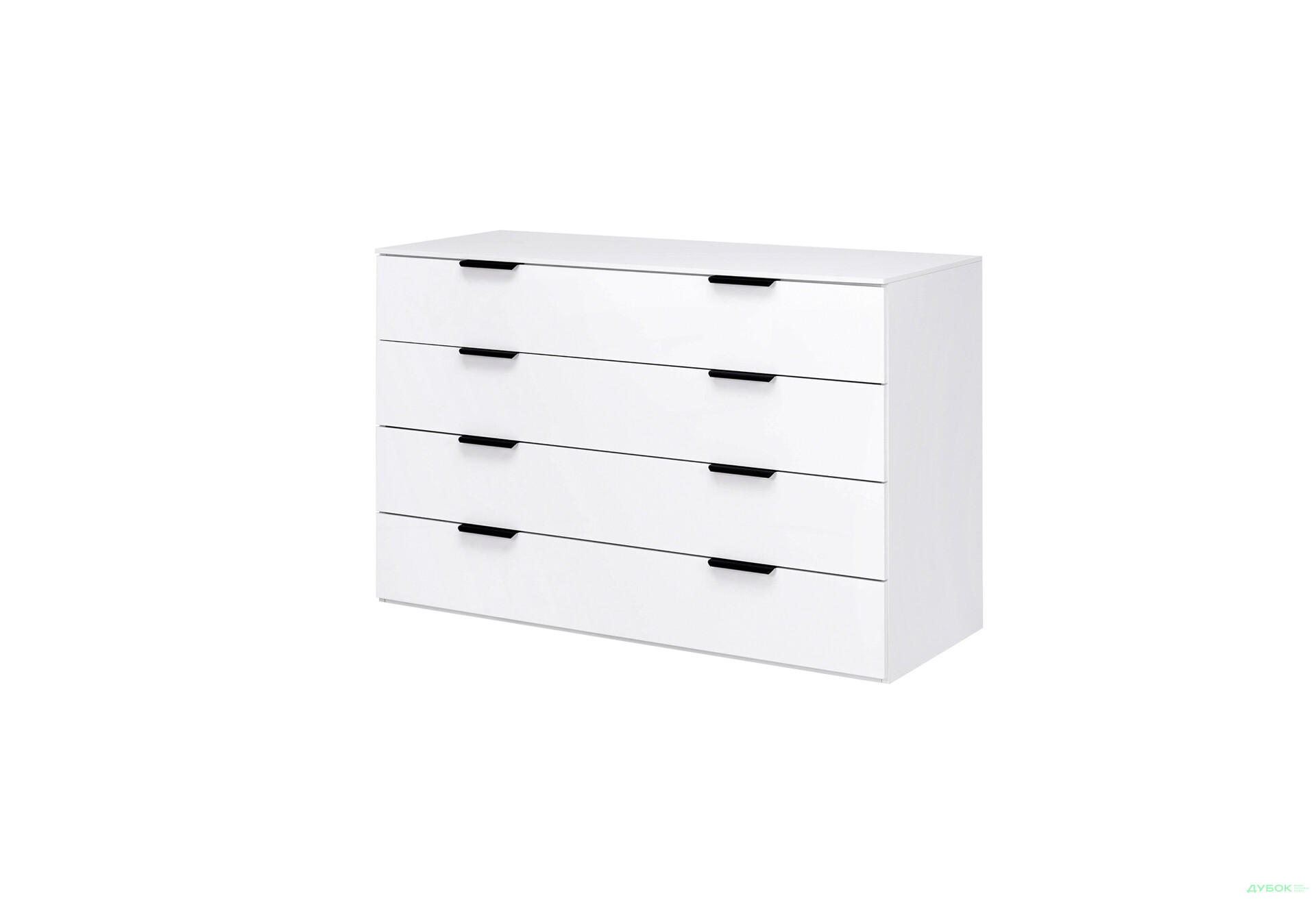 Зображення 1 - Комод MiroMark Міла з 4 шухлядами 70 см білий глянець