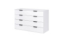 Зображення 1 - Комод MiroMark Міла з 4 шухлядами 70 см білий глянець