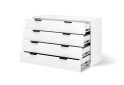 Зображення 3 - Комод MiroMark Міла з 4 шухлядами 70 см білий глянець