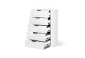 Зображення 3 - Комод MiroMark Міла з 5 шухлядами 125 см білий глянець