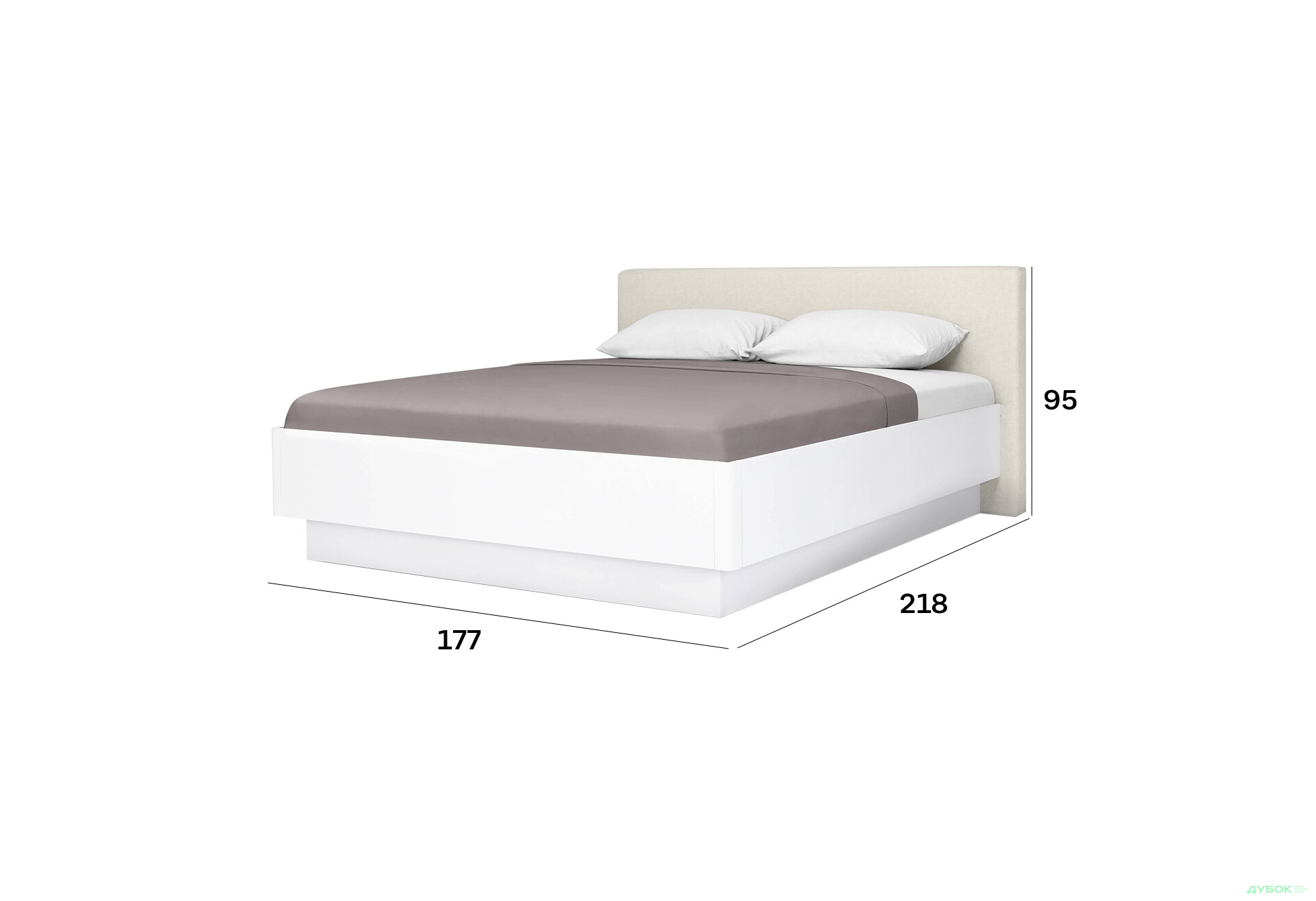 Изображение 6 - Кровать-подиум МироМарк Мила 160x200 подъёмная с каркасом, глянец белый