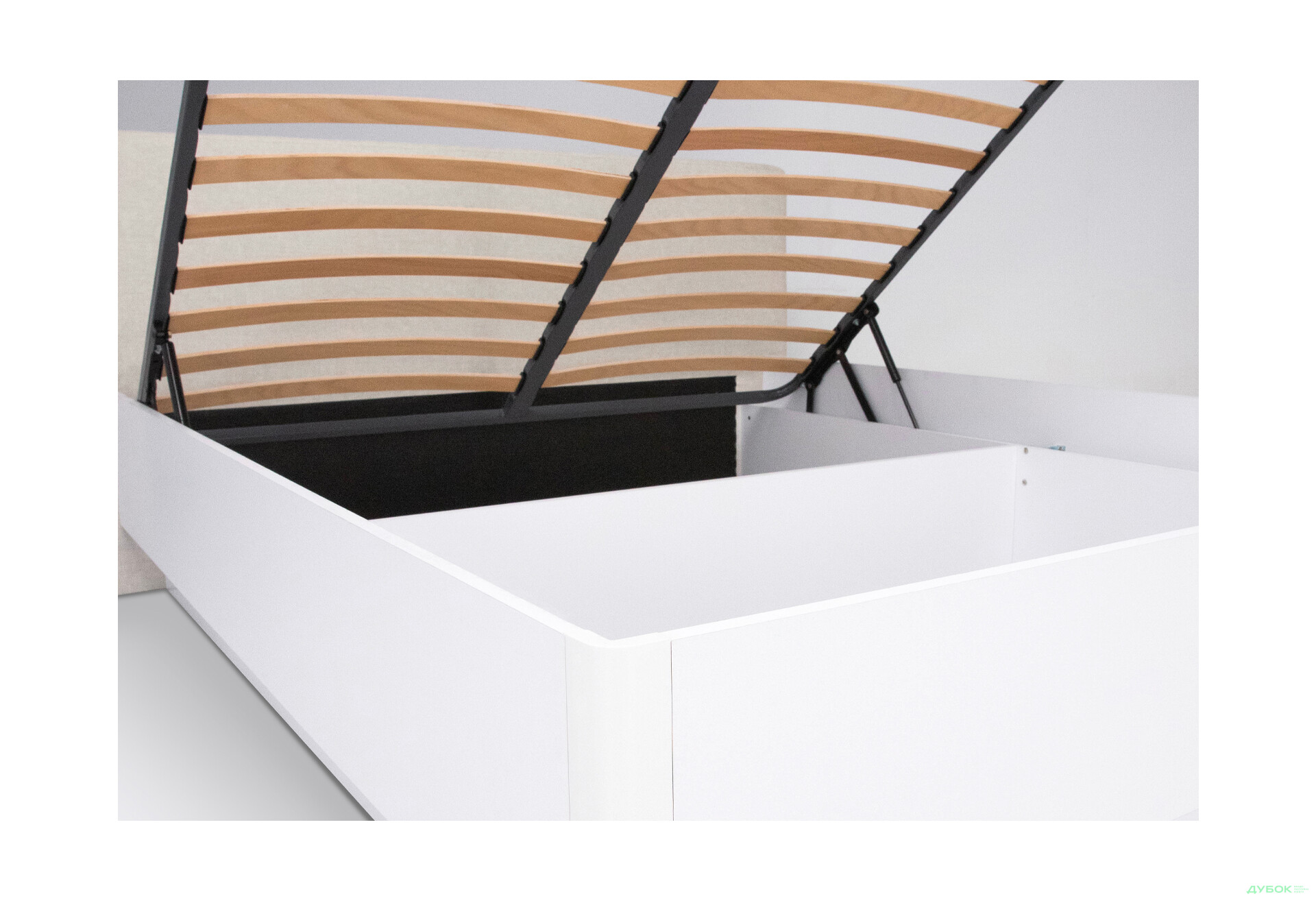 Изображение 3 - Кровать-подиум МироМарк Мила 160x200 подъёмная с каркасом, глянец белый