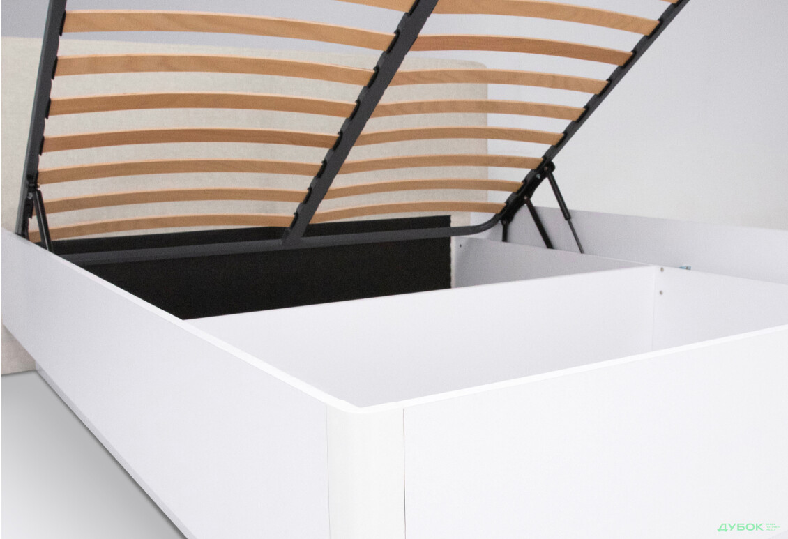 Изображение 3 - Кровать-подиум МироМарк Мила 160x200 подъёмная с каркасом, глянец белый