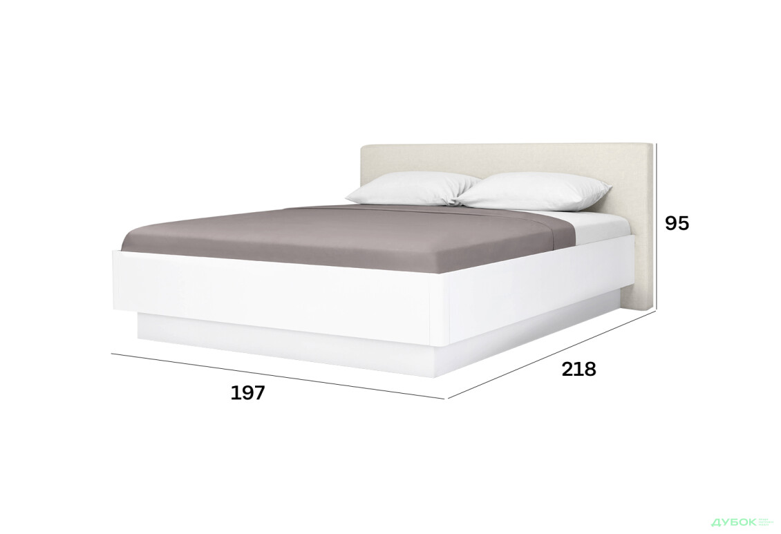 Изображение 6 - Кровать-подиум МироМарк Мила 180x200 подъёмная с каркасом, глянец белый