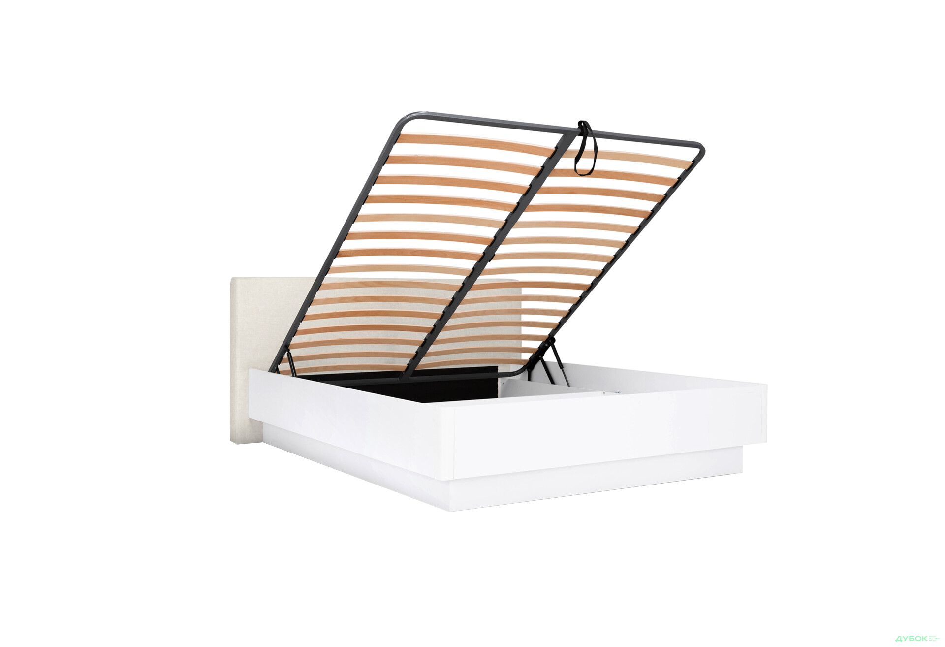 Изображение 2 - Кровать-подиум МироМарк Мила 180x200 подъёмная с каркасом, глянец белый