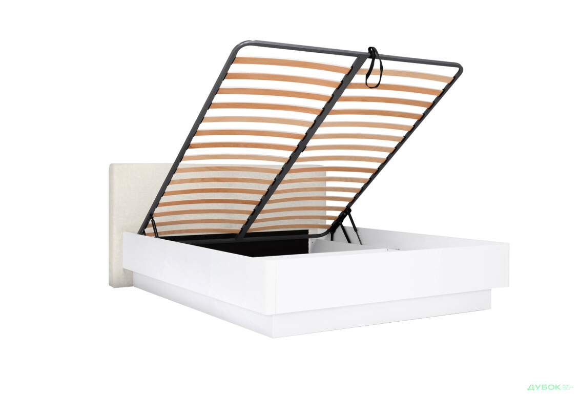 Изображение 2 - Кровать-подиум МироМарк Мила 180x200 подъёмная с каркасом, глянец белый