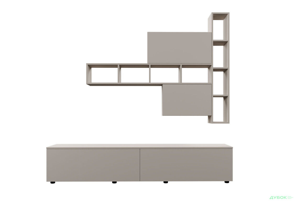 Изображение 3 - Гостиная Viant ВТ-6 с полками, тумба 180 см, кашемир