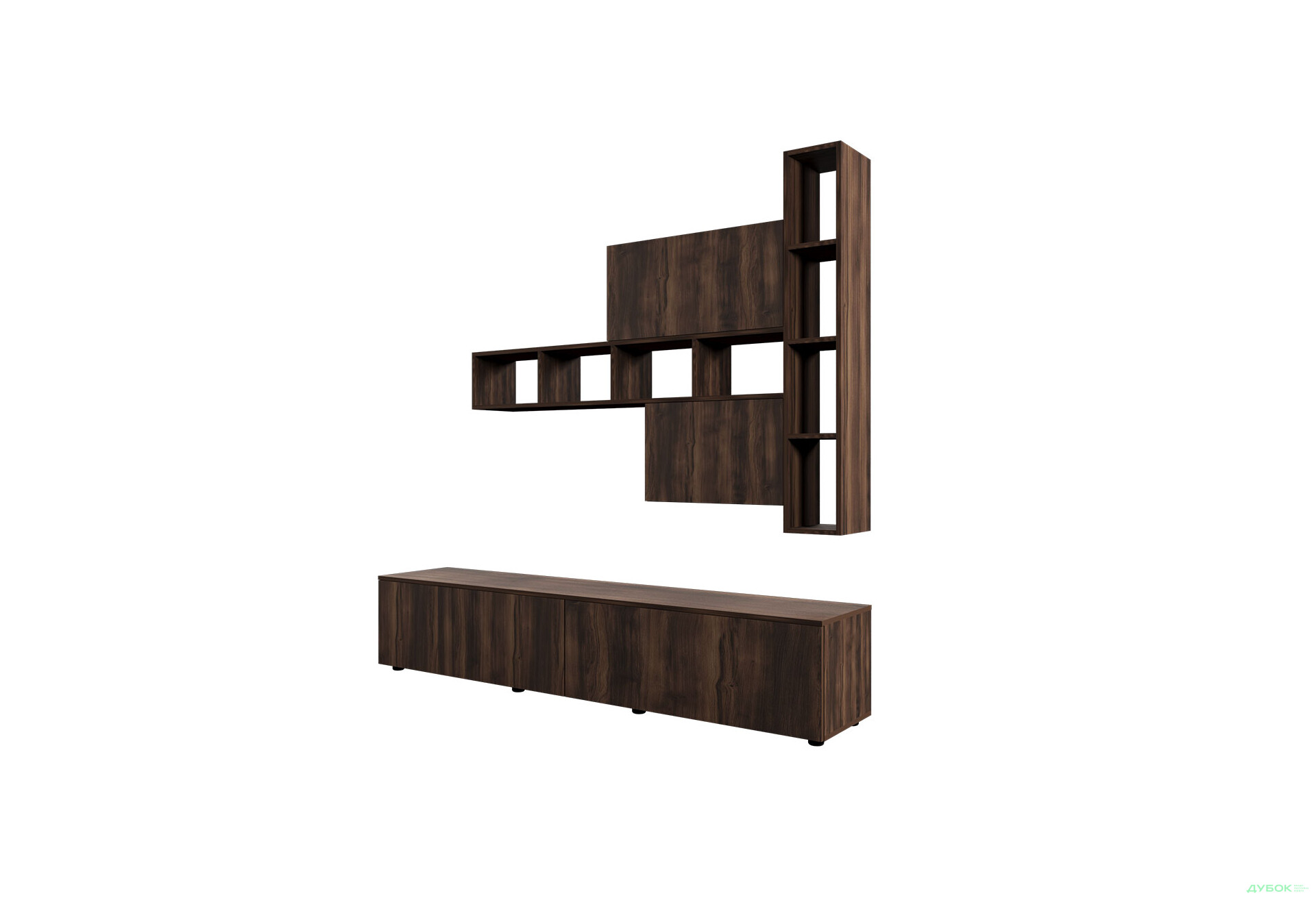 Изображение 3 - Гостиная Viant ВТ-6 с полками, тумба 180 см, ристретто