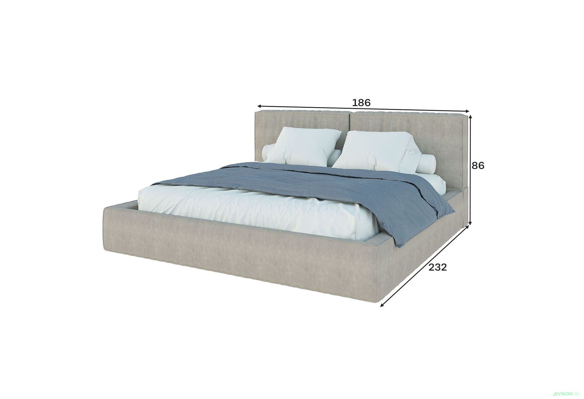 Зображення 11 - Ліжко-подіум Світ Меблів Ванесса 4, 160х200 см без механізму