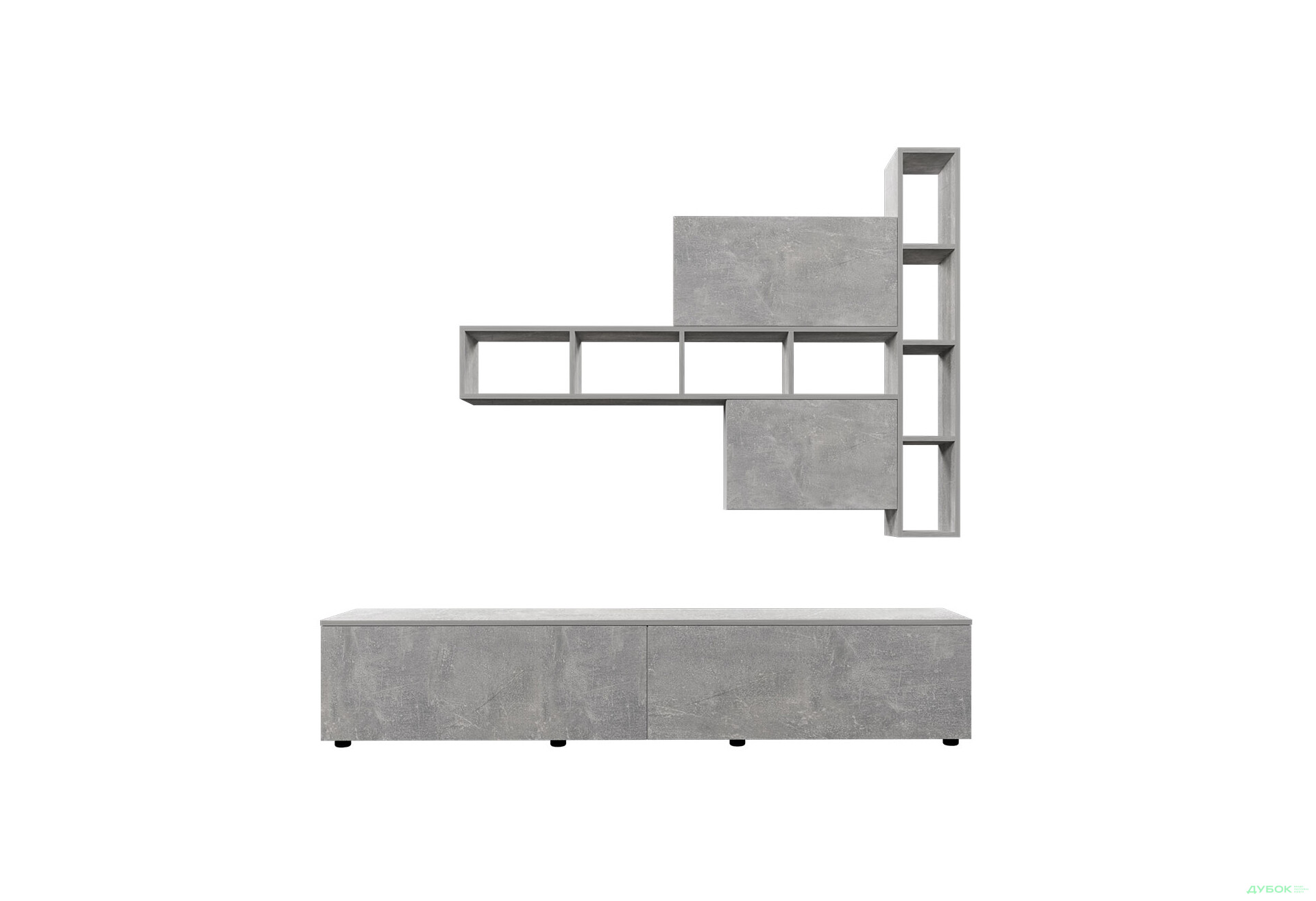 Изображение 3 - Гостиная Viant ВТ-6 с полками, тумба 200 см, индастриал