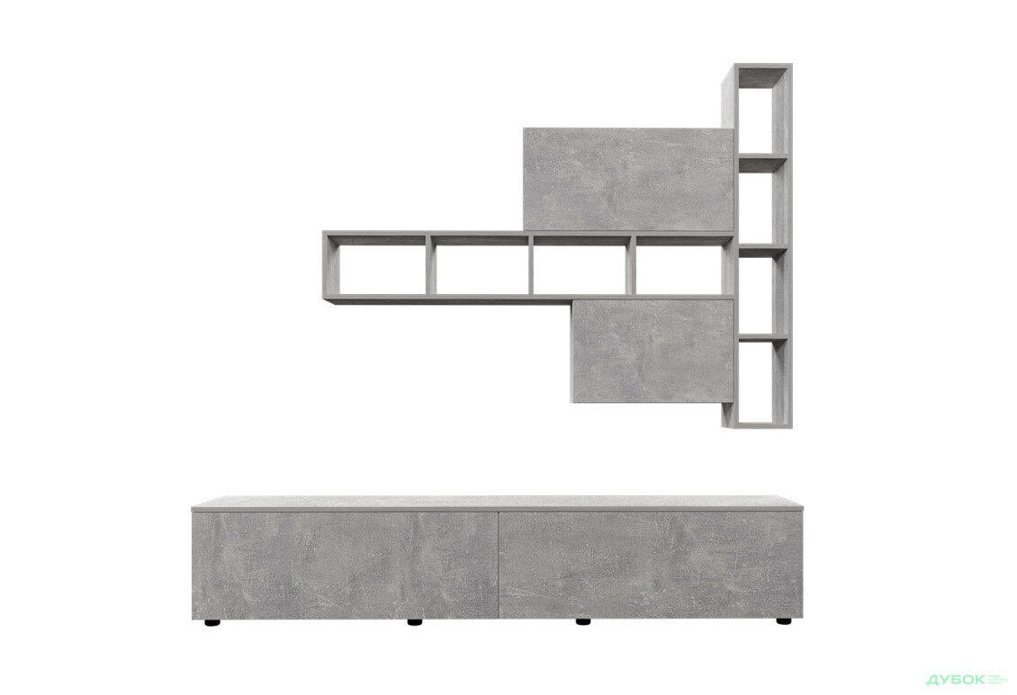 Изображение 3 - Гостиная Viant ВТ-6 с полками, тумба 200 см, индастриал