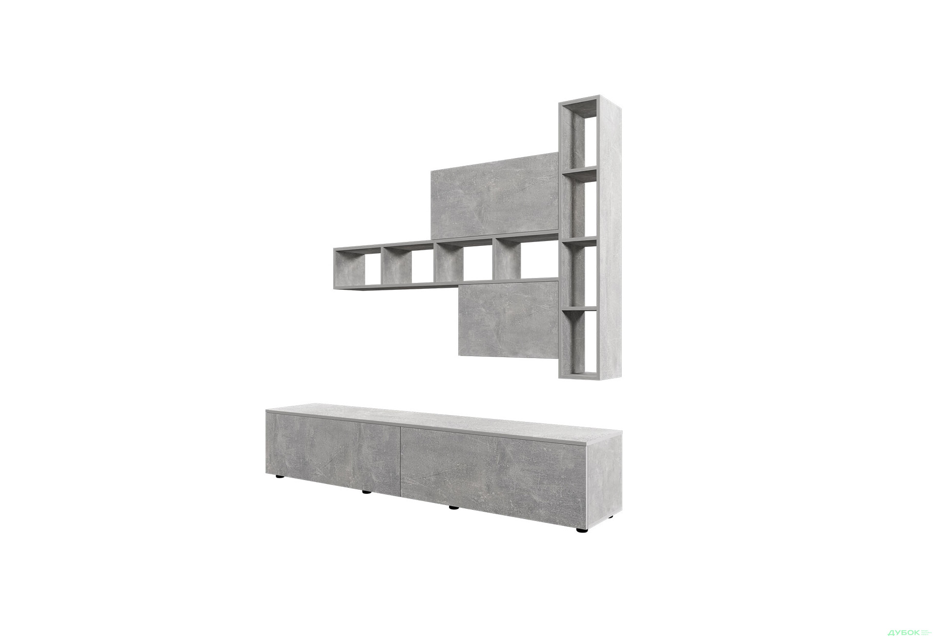 Изображение 2 - Гостиная Viant ВТ-6 с полками, тумба 200 см, индастриал