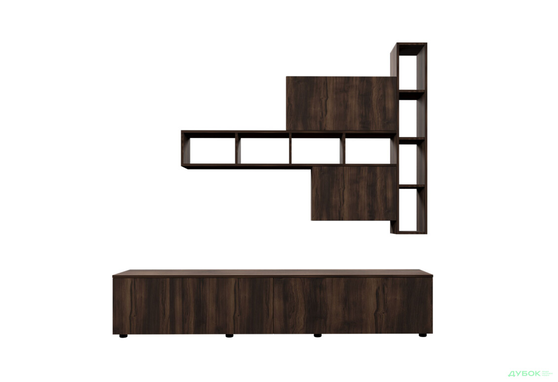 Изображение 2 - Гостиная Viant ВТ-6 с полками, тумба 200 см, ристретто