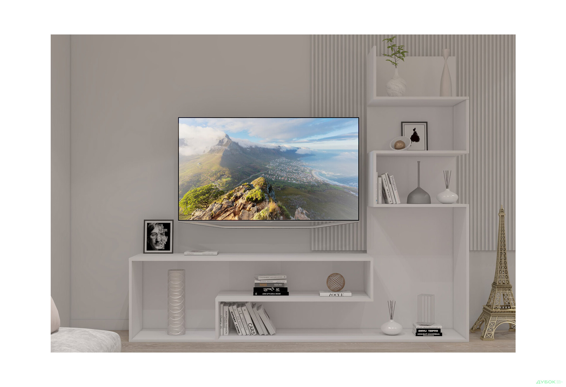 Изображение 1 - Гостиная Viant ВТ-7 со стелажом 180 см, белая