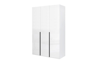 Шафа MiroMark Міла 3-дверна 134,4 см білий глянець