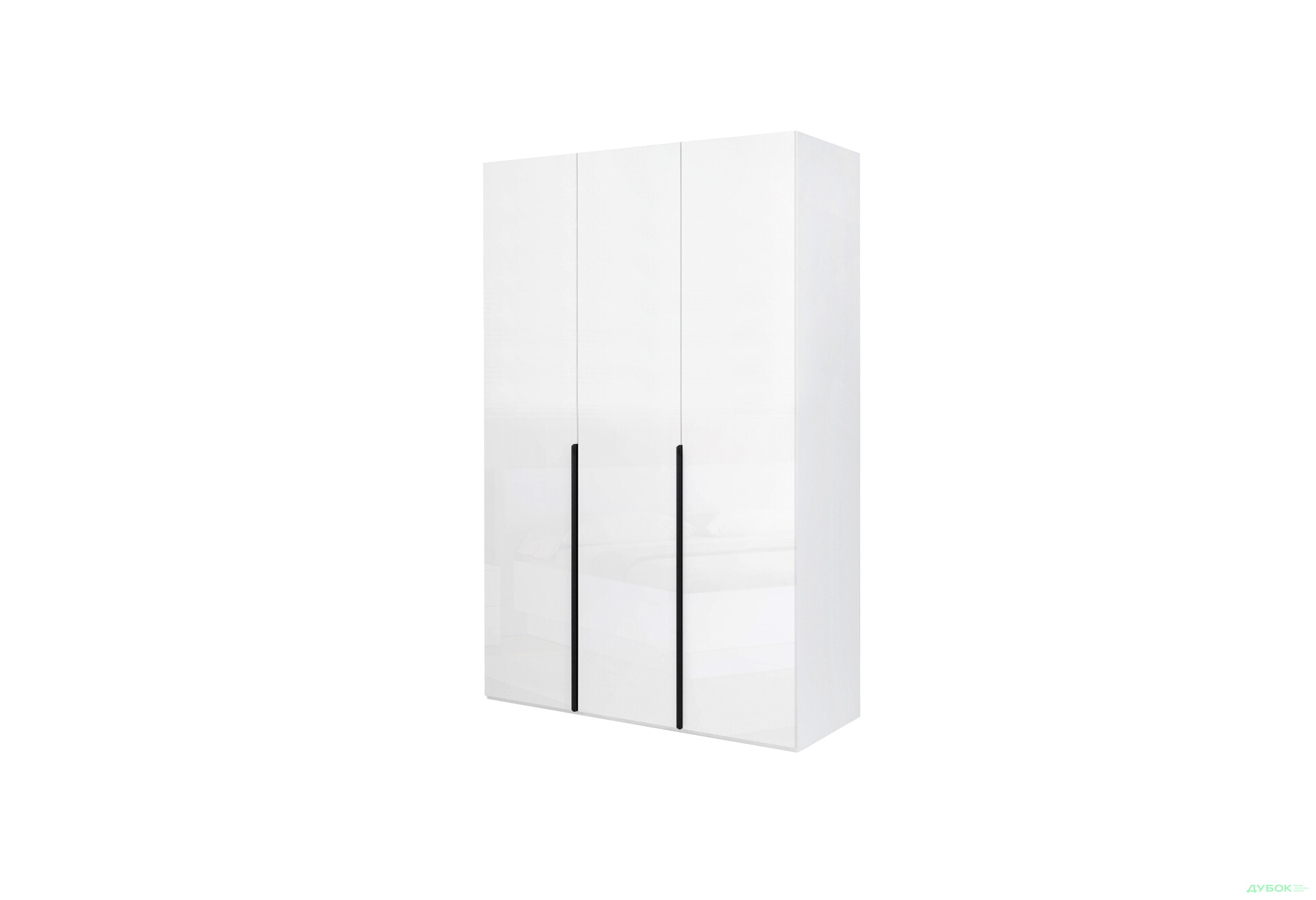 Изображение 1 - Шкаф МироМарк Мила 3-дверный 134,4 см белый глянец