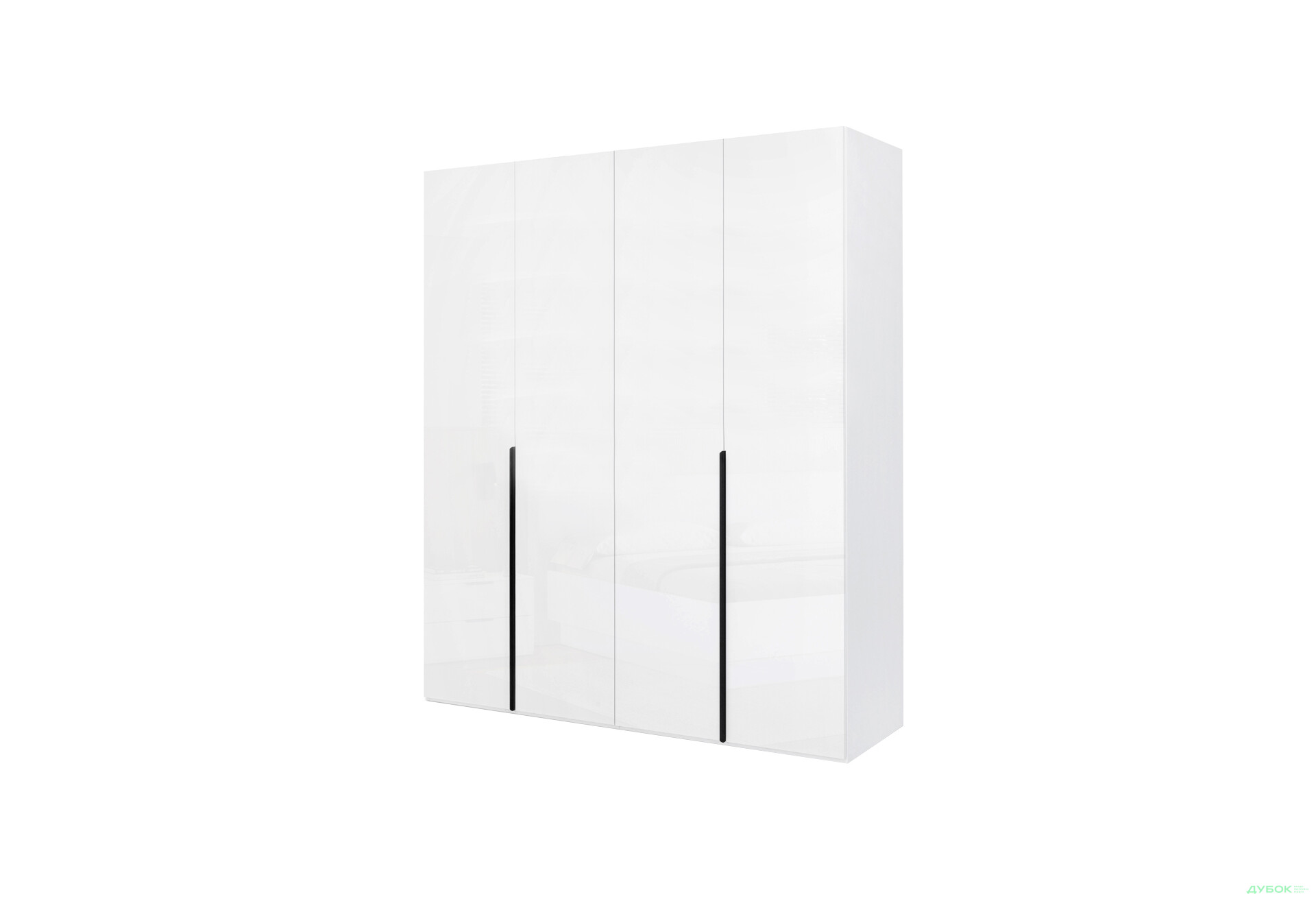 Изображение 1 - Шкаф МироМарк Мила 4-дверный 179,2 см белый глянец