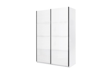 Шкаф-купе МироМарк Мила 2-дверный 1,5х2,1м белый глянец