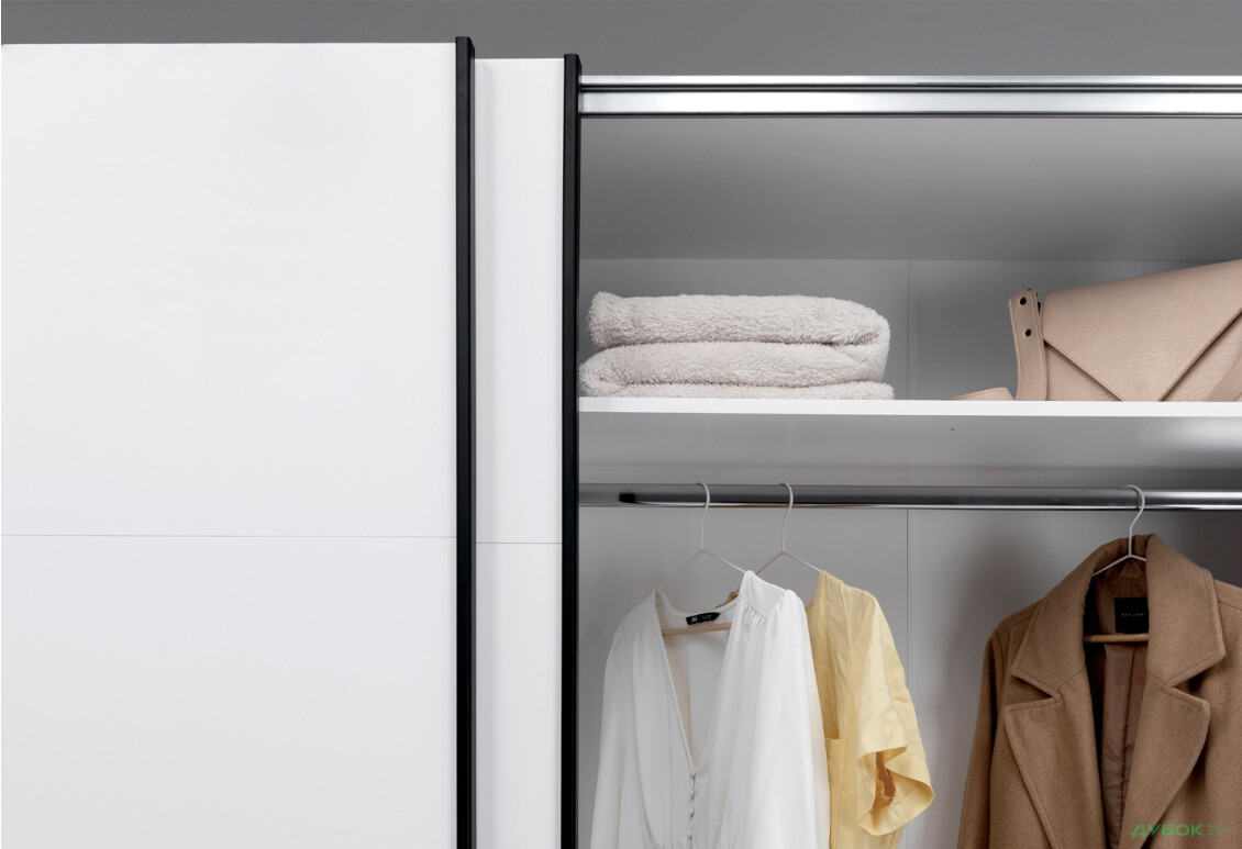 Изображение 3 - Шкаф-купе МироМарк Мила 2-дверный 1,5х2,1м белый глянец