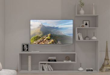 Гостиная Viant ВТ-7 со стелажом 180 см, серая