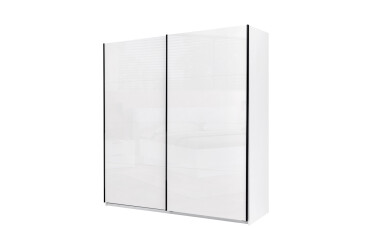 Шкаф-купе МироМарк Мила 2-дверный 2,0х2,1м белый глянец