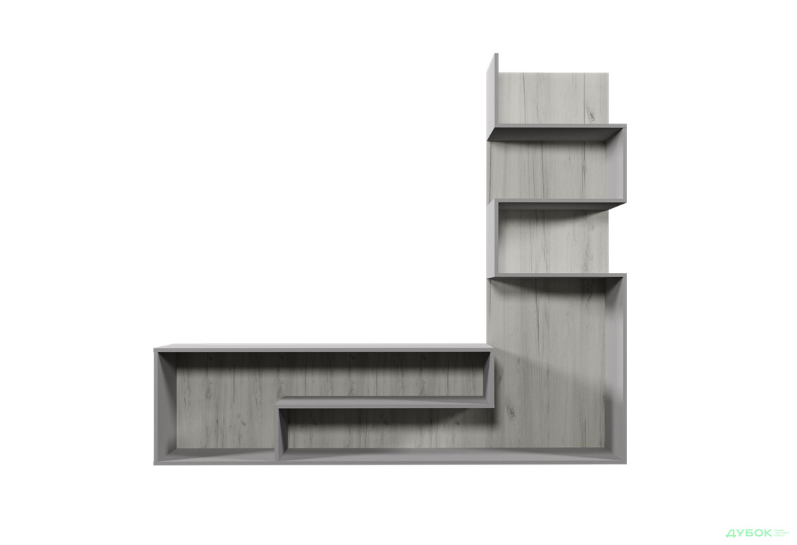 Изображение 3 - Гостиная Viant ВТ-7 со стелажом 180 см, серый / дуб крафт белый