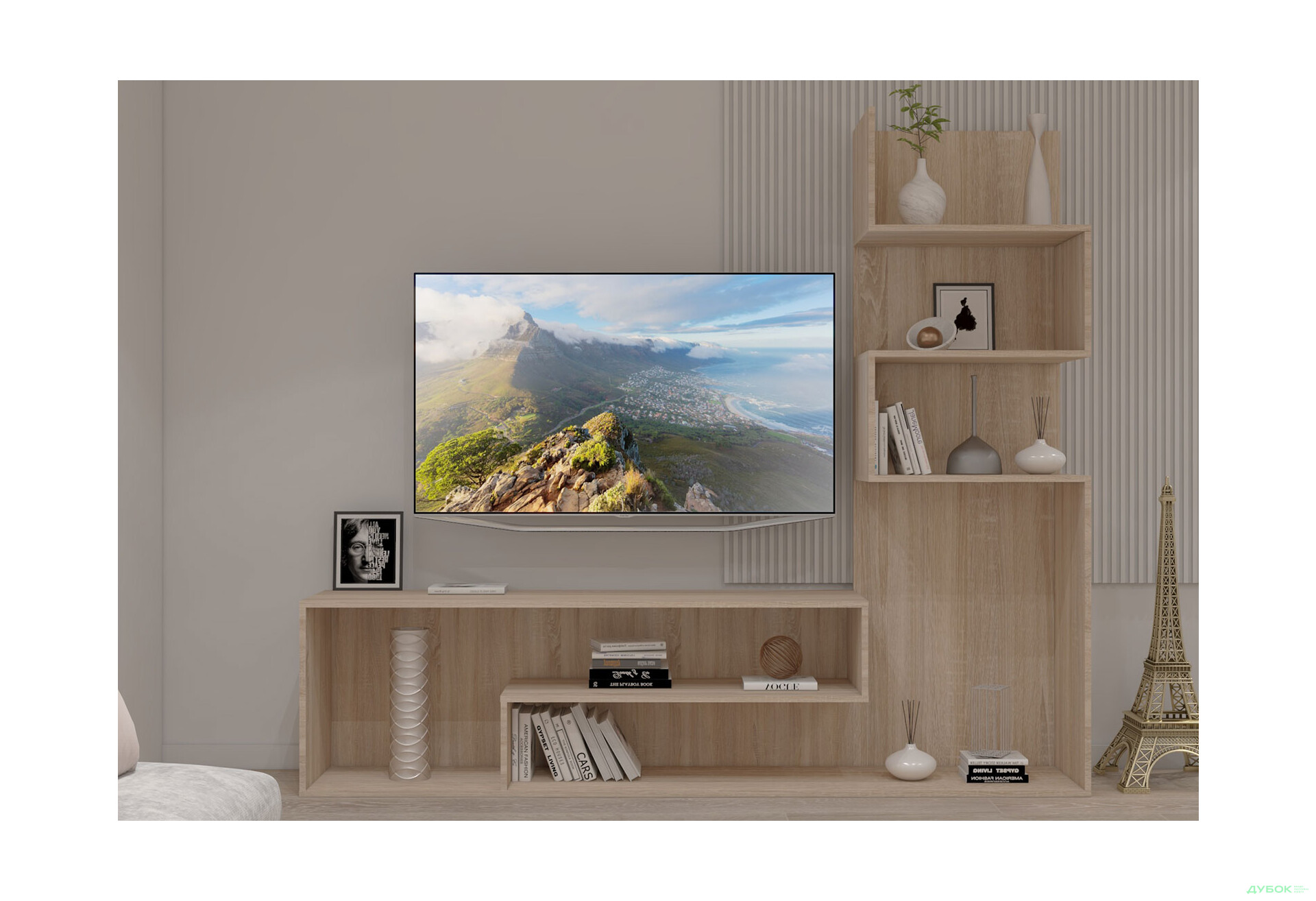 Изображение 1 - Гостиная Viant ВТ-7 со стелажом 180 см, дуб сонома