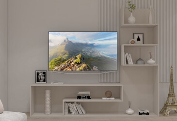 Гостиная Viant ВТ-7 со стелажом 200 см, кашемир