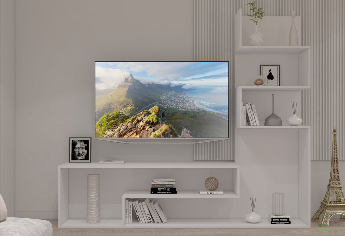 Вітальня Viant ВТ-7 зі стелажем 200 см, біла