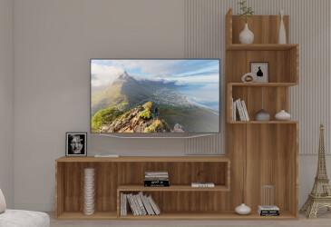 Гостиная Viant ВТ-7 со стелажом 200 см, янтарь