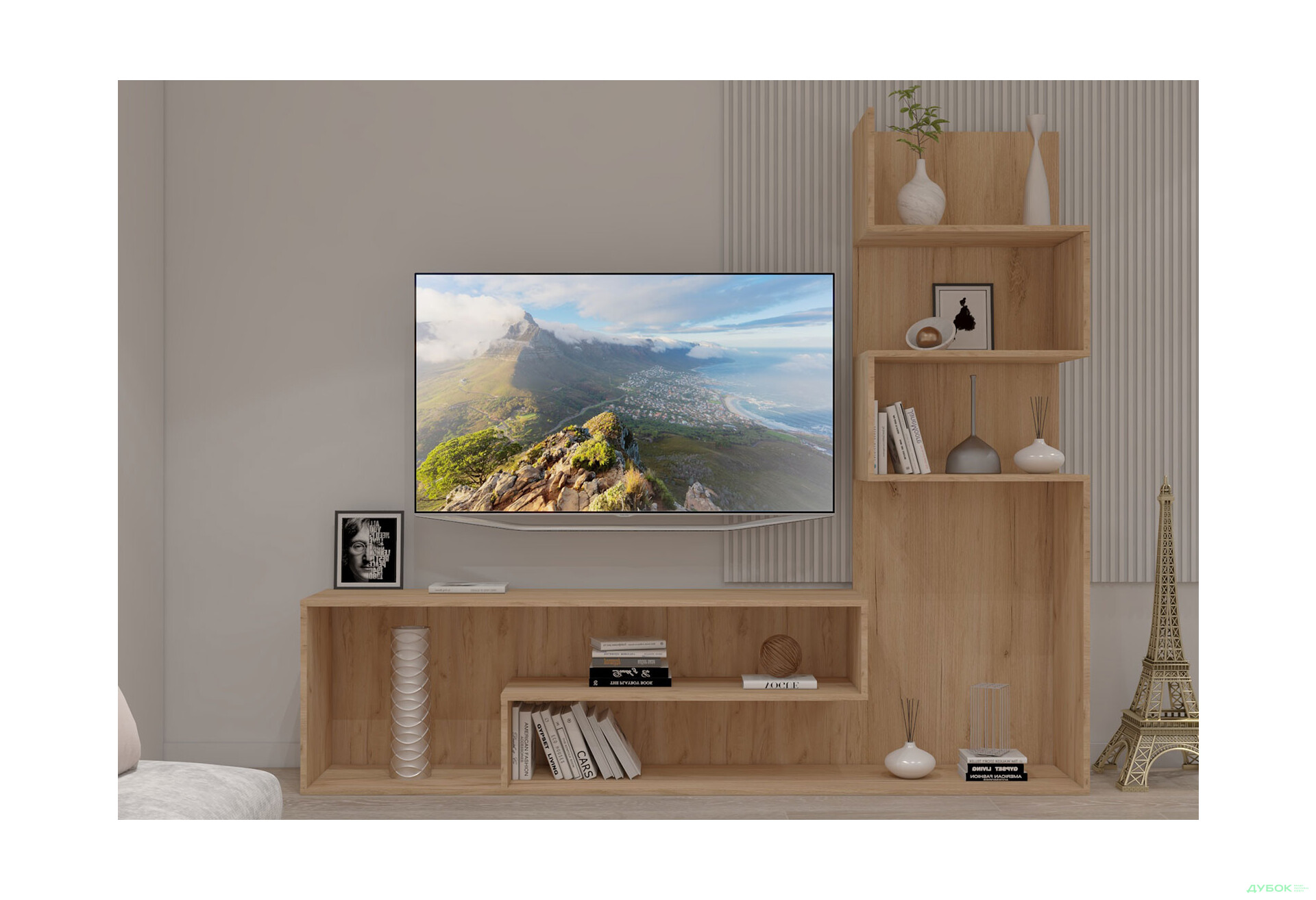 Изображение 1 - Гостиная Viant ВТ-7 со стелажом 200 см, дуб тахо