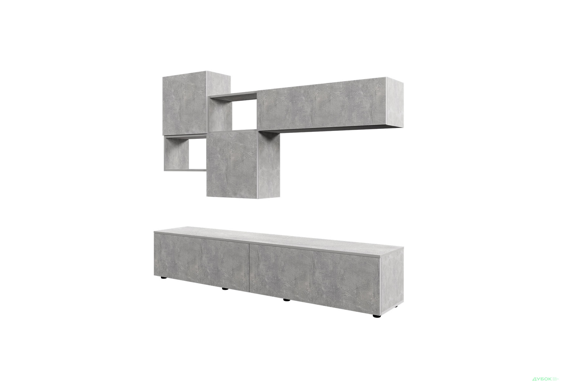 Зображення 3 - Вітальня Viant ВТ-8 з навісними полицями 180 см, індастріал