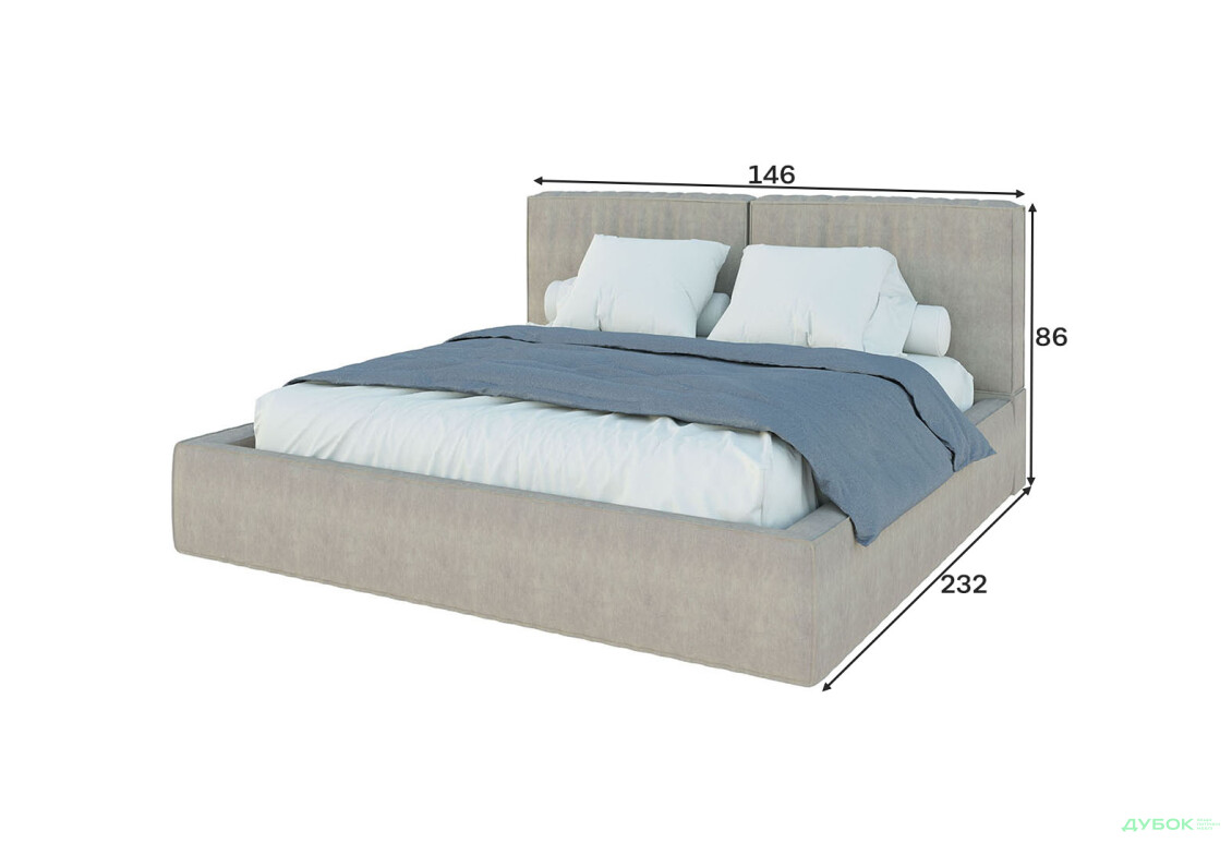 Зображення 14 - Ліжко-подіум Світ Меблів Ванесса 4, 120х200 см підйомне