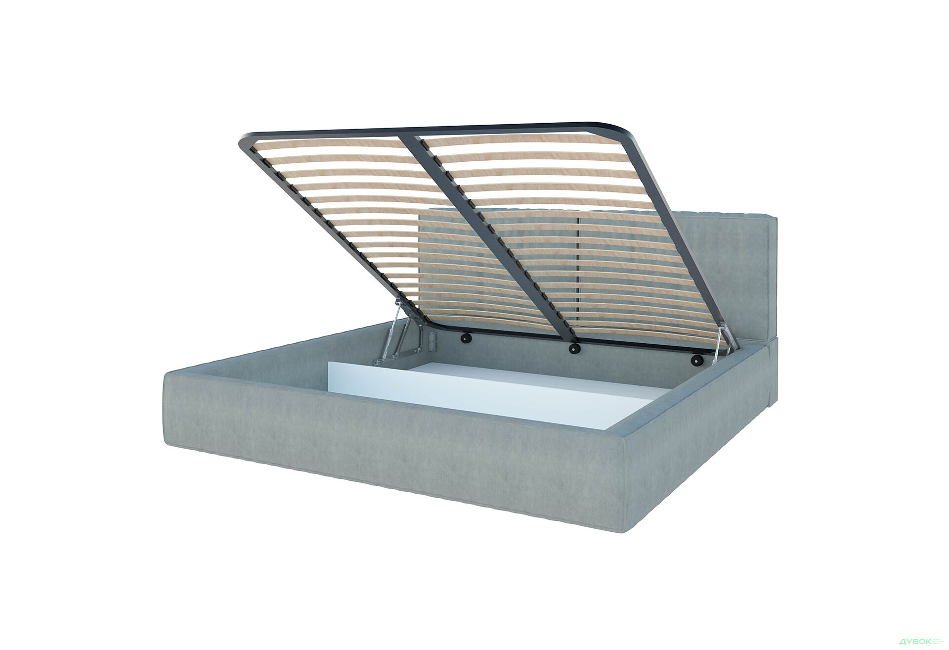 Зображення 4 - Ліжко-подіум Світ Меблів Ванесса 4, 140х200 см підйомне, велюр Багіра 35